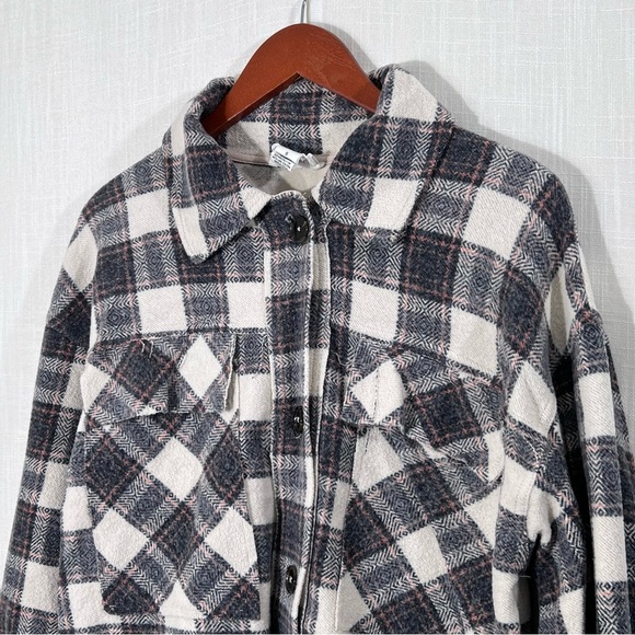 For The Republic Cropped Flannel Shacket - Picture 10 of 16